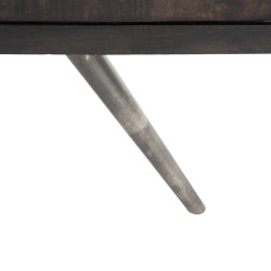 ARMARIO HEART MARRÓN MADERA / METAL 89x40x110 CM