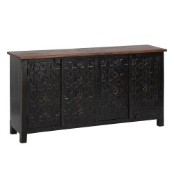 APARADOR DARK NATURAL-NEGRO 173x41x97 CM