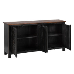 APARADOR DARK NATURAL-NEGRO 173x41x97 CM