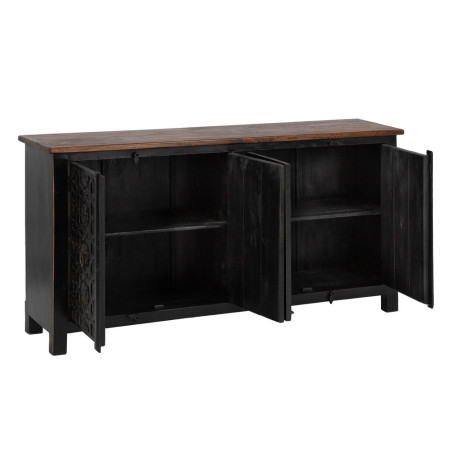 APARADOR DARK NATURAL-NEGRO 173x41x97 CM