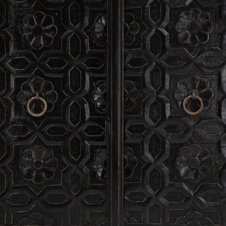 APARADOR DARK NATURAL-NEGRO 173x41x97 CM
