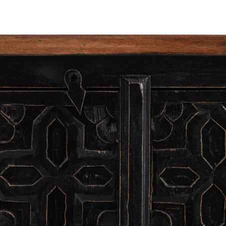 APARADOR DARK NATURAL-NEGRO 173x41x97 CM