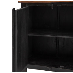APARADOR DARK NATURAL-NEGRO 173x41x97 CM