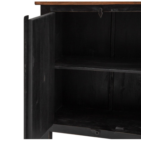 APARADOR DARK NATURAL-NEGRO 173x41x97 CM