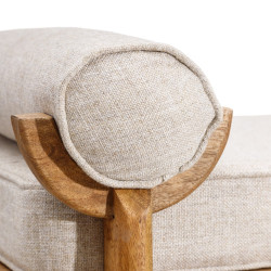 SOFÁ DECO NATURAL-MARRÓN 147 X 66 X 62 CM