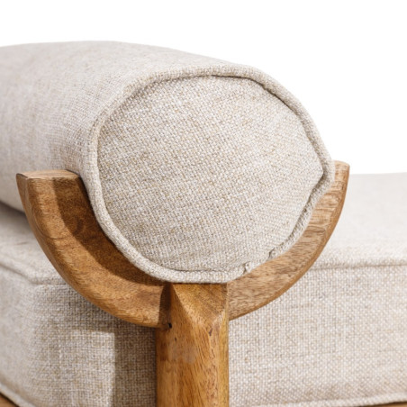 SOFÁ DECO NATURAL-MARRÓN 147 X 66 X 62 CM