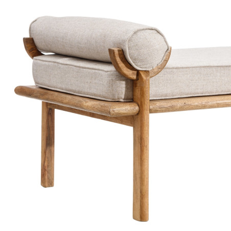 SOFÁ DECO NATURAL-MARRÓN 147 X 66 X 62 CM