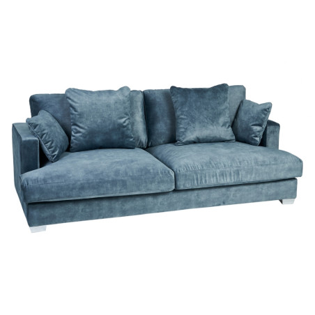 SOFÁ CONFY 3 PLAZAS AZUL 215x120x91 CM
