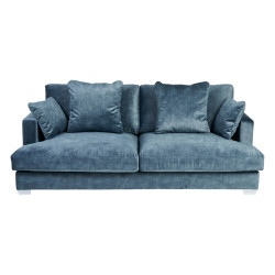 SOFÁ CONFY 3 PLAZAS AZUL 215x120x91 CM