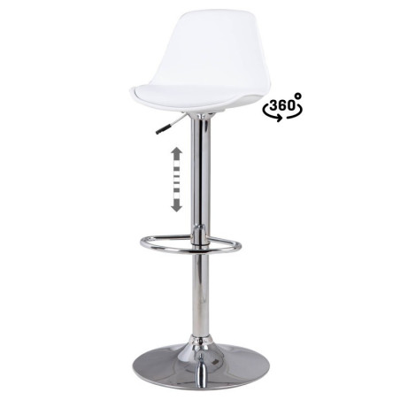 TABURETE NELL COLOR BLANCO