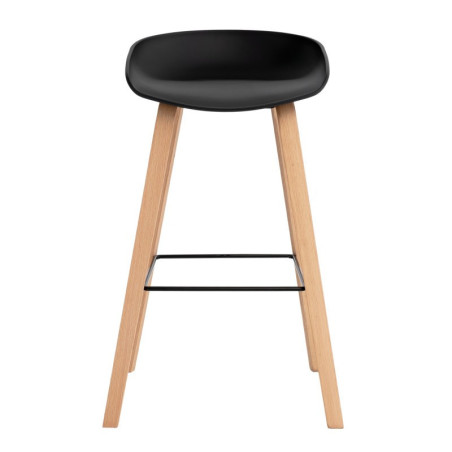 TABURETE RON COLOR NEGRO ALTO