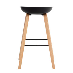 TABURETE RON COLOR NEGRO ALTO