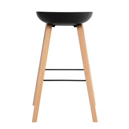 TABURETE RON COLOR NEGRO ALTO