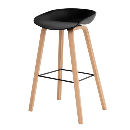 TABURETE RON COLOR NEGRO ALTO