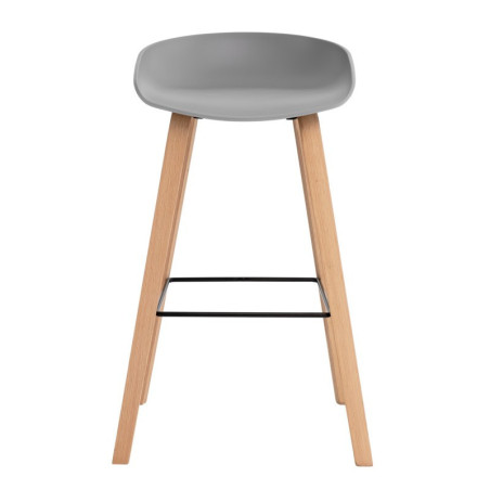 TABURETE RON COLOR GRIS ALTO