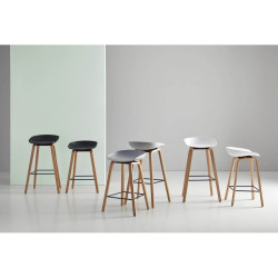 TABURETE RON COLOR GRIS ALTO
