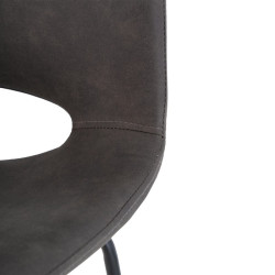 TABURETE ROROW COLOR GRIS OSCURO