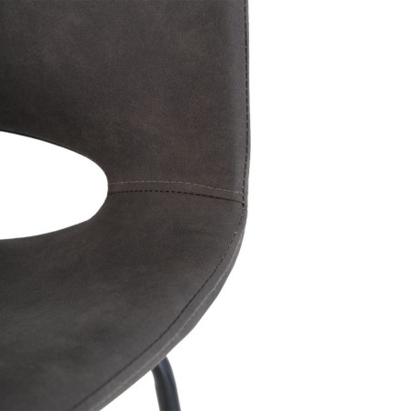 TABURETE ROROW COLOR GRIS OSCURO