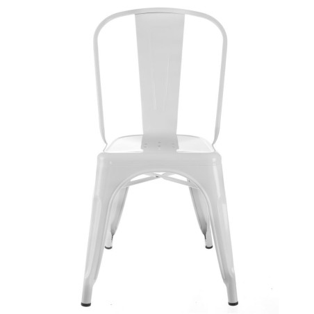 Silla Industrial Tol Blanca Metal