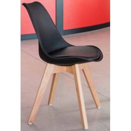 Silla Comedor Estilo Nórdico Modelo Súper Color Blanco