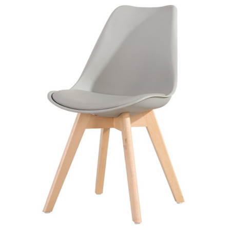 Silla Comedor Estilo Nórdico Modelo Súper Color Blanco
