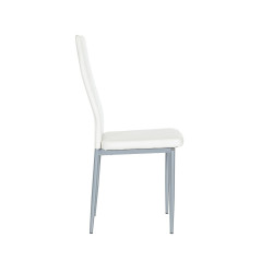 Silla Comedor Edo Eco Piel Blanco