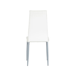 Silla Comedor Edo Eco Piel Blanco