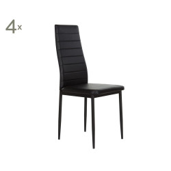 Silla Comedor Edo Eco Piel Blanco
