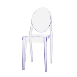 Silla Peral Brazos Transparente