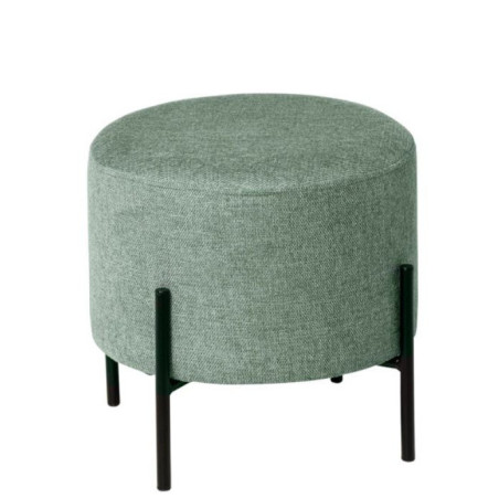 Puff Redondo Alto Cami Tapizado Menta