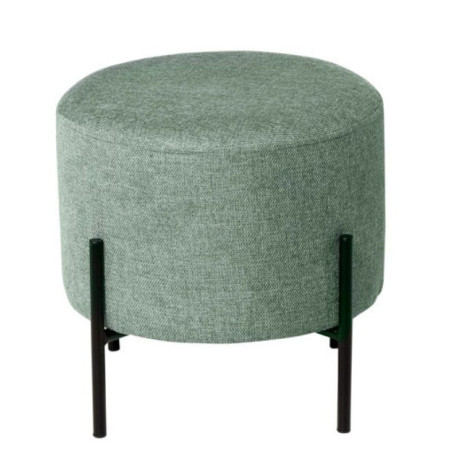 Puff Redondo Alto Cami Tapizado Menta