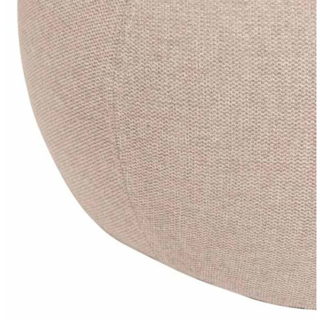 Puff Redondo Jasso Tapizado Beige 50ø