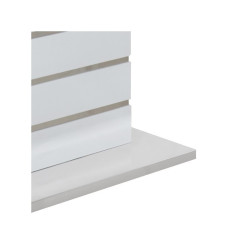 Mesa Comedor Extensible Nona MDF Blanco Alto Brillo 160(220)x90