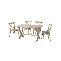 Mesa Comedor Susana Madera de Olmo Envejecida 135x80