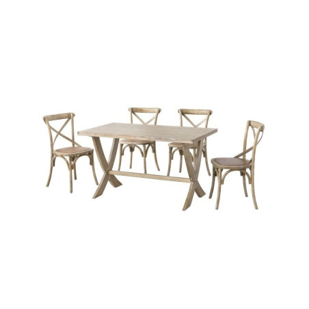 Mesa Comedor Susana Madera de Olmo Envejecida 135x80