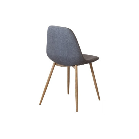 Silla Comedor Nobe Tela Gris - Natural