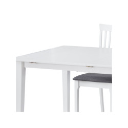 Mesa Comedor Extensible Maru MDF Blanco Mate 150(205)x90