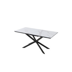 Mesa Comedor Extensible Taliss Acabado Mármol 160(200)x80