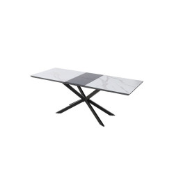 Mesa Comedor Extensible Taliss Acabado Mármol 160(200)x80