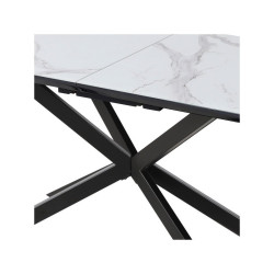 Mesa Comedor Extensible Taliss Acabado Mármol 160(200)x80