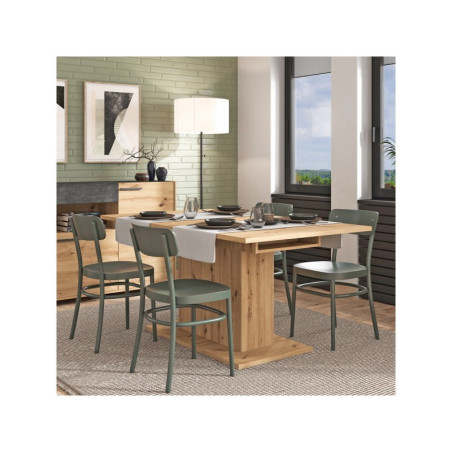 Mesa Comedor Extensible Sabri MDF Roble Aristán 160(200)x91,5