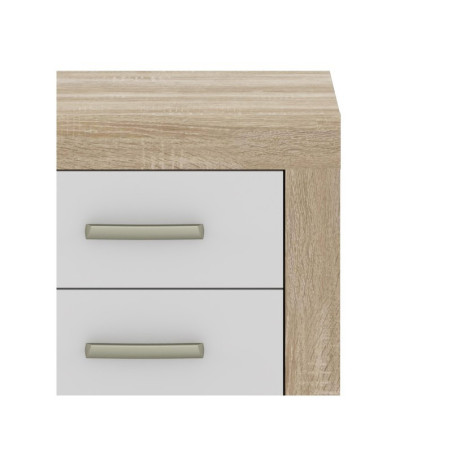 Cómoda 4C Modelo Danet Roble Sonoma-Blanco