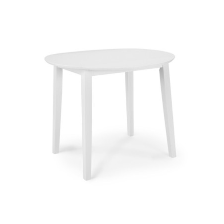 Set Mesa Extensible + 2 Sillas Maru MDF Blanco Mate 90x55(75)