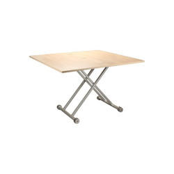 Mesa Elevable+Extensible Rame MDF-Acero Roble Sonoma 100