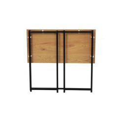 Escritorio Plegable Gloria MDF-Acero Roble 80x40