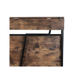 Escritorio Plegable Guru MDF-Acero Roble Envejecido 120x62