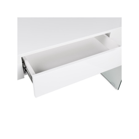 Escritorio Indi MDF-Cristal Templado 1Cajón - 120x60