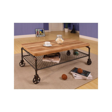 Mesa Centro Modelo Tama MDF-Metal Grafito