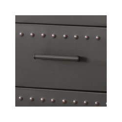 Estantería 3C Modelo Tama MDF-Metal Grafito