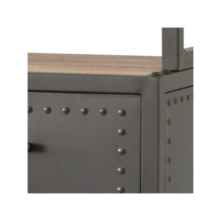 Estantería 3C Modelo Tama MDF-Metal Grafito